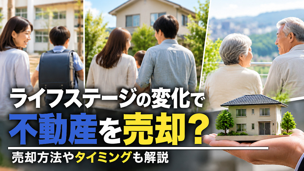ライフステージの変化で不動産を売却？売却方法やタイミングも解説の画像
