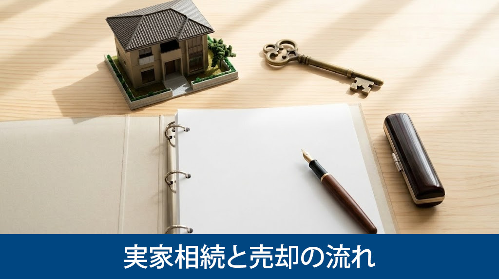 親が亡くなる事による実家相続と売却の流れ