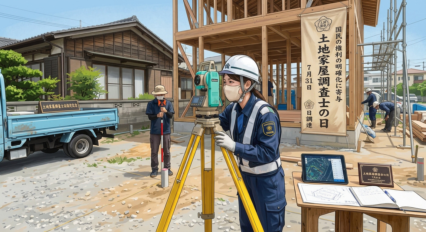 今日は 土地家屋調査士の日 ですの画像