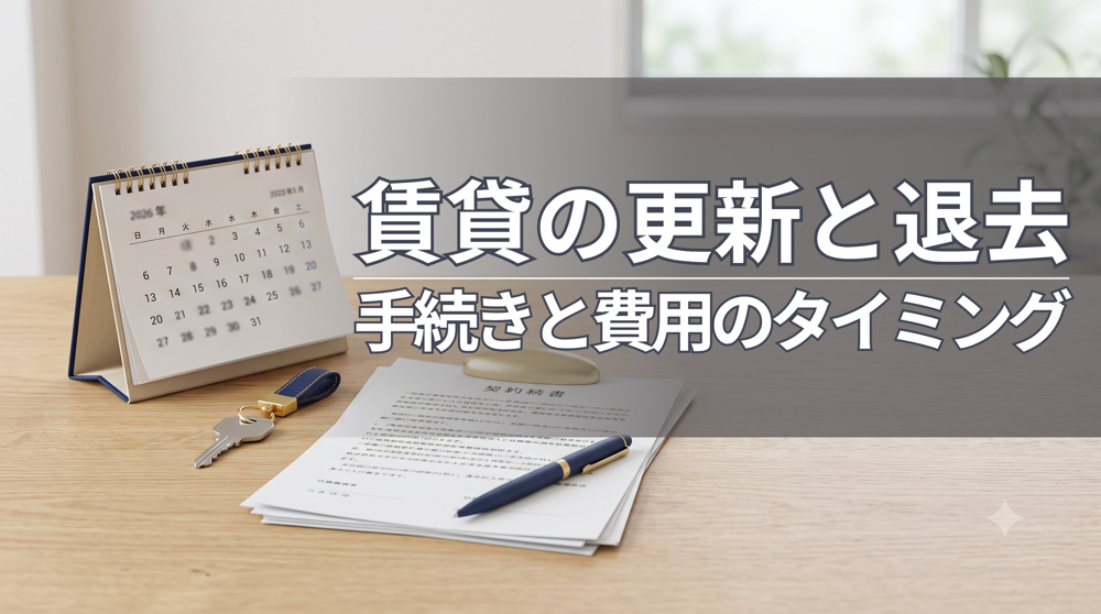 賃貸の更新と退去｜手続きと費用のタイミングの画像