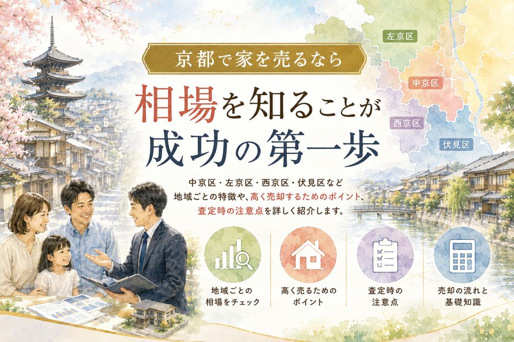 京都で家を売るなら知っておきたい！地域ごとの相場と売却のコツの画像