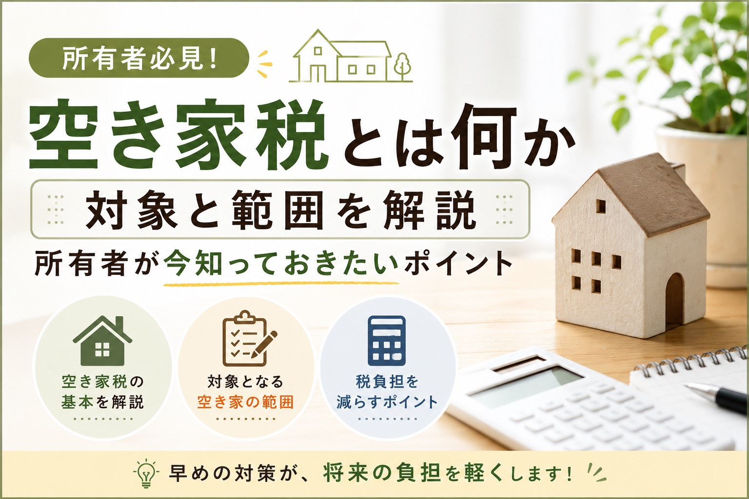 空き家税とは何か対象と範囲を解説！所有者が今知っておきたいポイントの画像