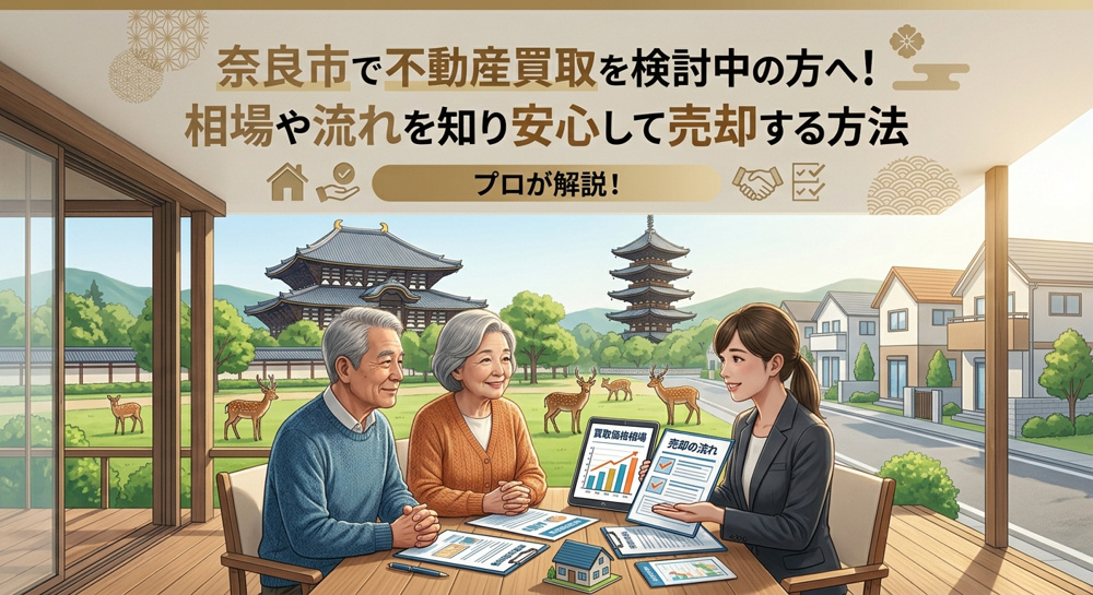 奈良市で不動産買取を検討中の方へ！相場や流れを知り安心して売却する方法の画像
