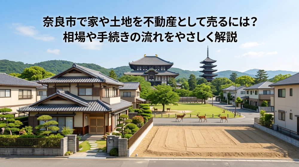 奈良市で家や土地を不動産として売るには？相場や手続きの流れをやさしく解説の画像
