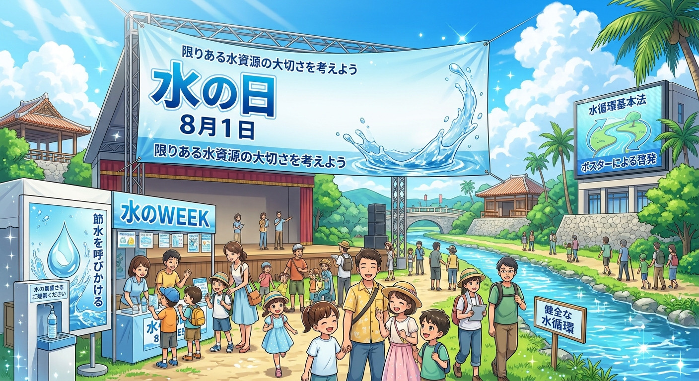 今日は　水の日　ですの画像