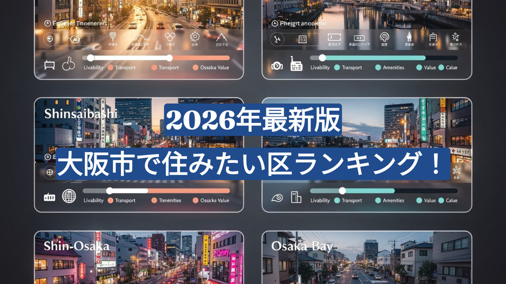 2026年最新版｜大阪市で住みたい区ランキング！部屋探しで人気を集めるエリアを不動産会社がご紹介の画像