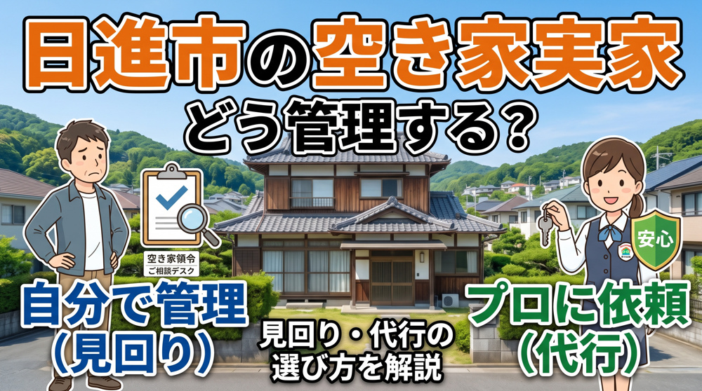 日進市の空き家実家管理方法とは？見回りと代行サービスの選び方を解説の画像