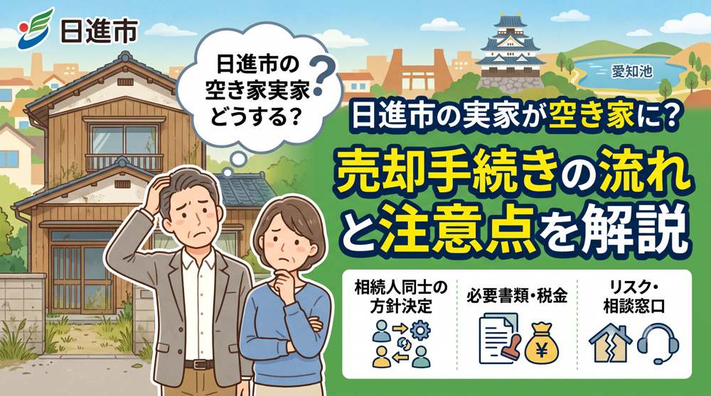日進市の空き家実家どうする？売却手続きの流れと注意点を解説の画像