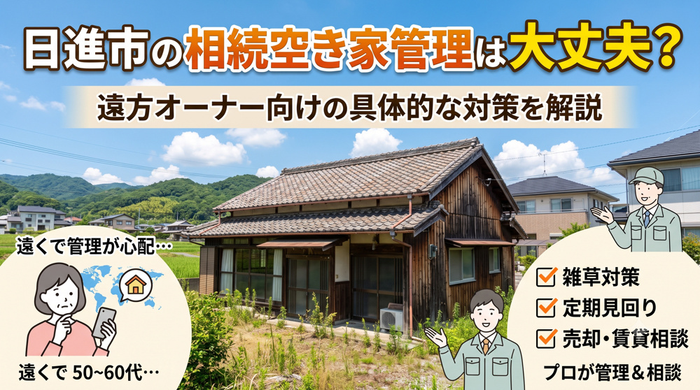日進市の相続空き家管理は大丈夫？遠方オーナー向けの具体的な対策を解説の画像
