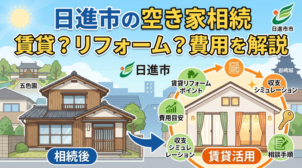 日進市の空き家相続はどうする？賃貸とリフォーム費用の考え方を解説の画像