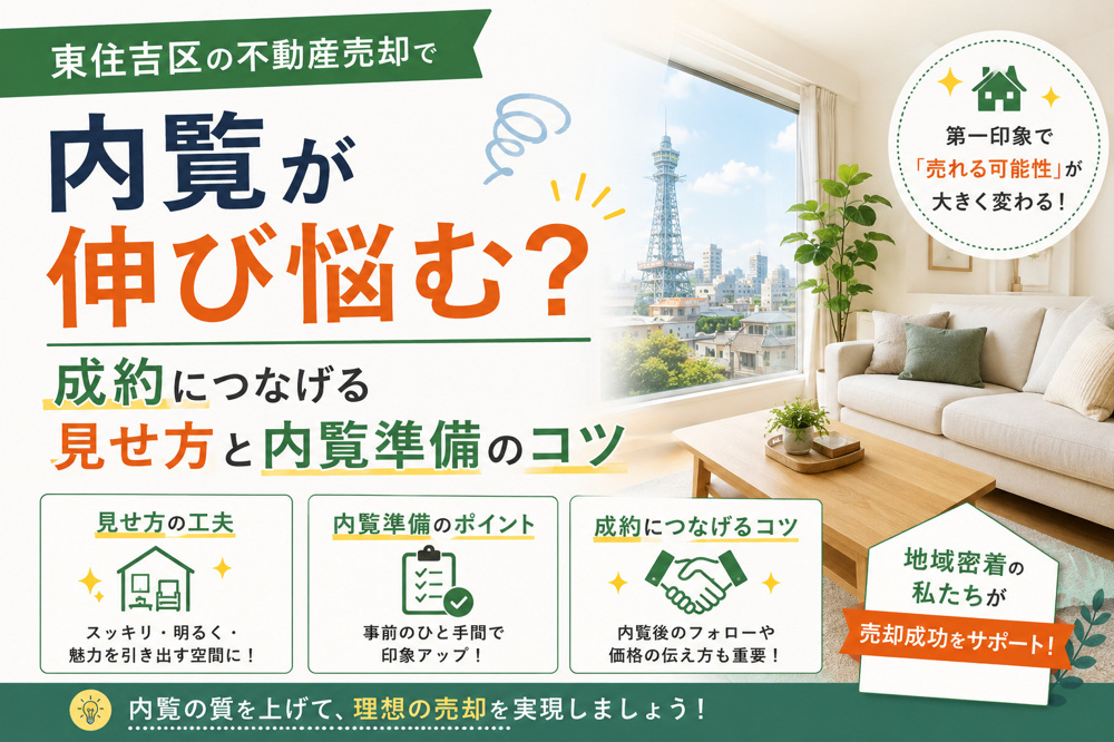東住吉区の不動産売却で内覧が伸び悩む？成約につなげる見せ方と内覧準備のコツの画像