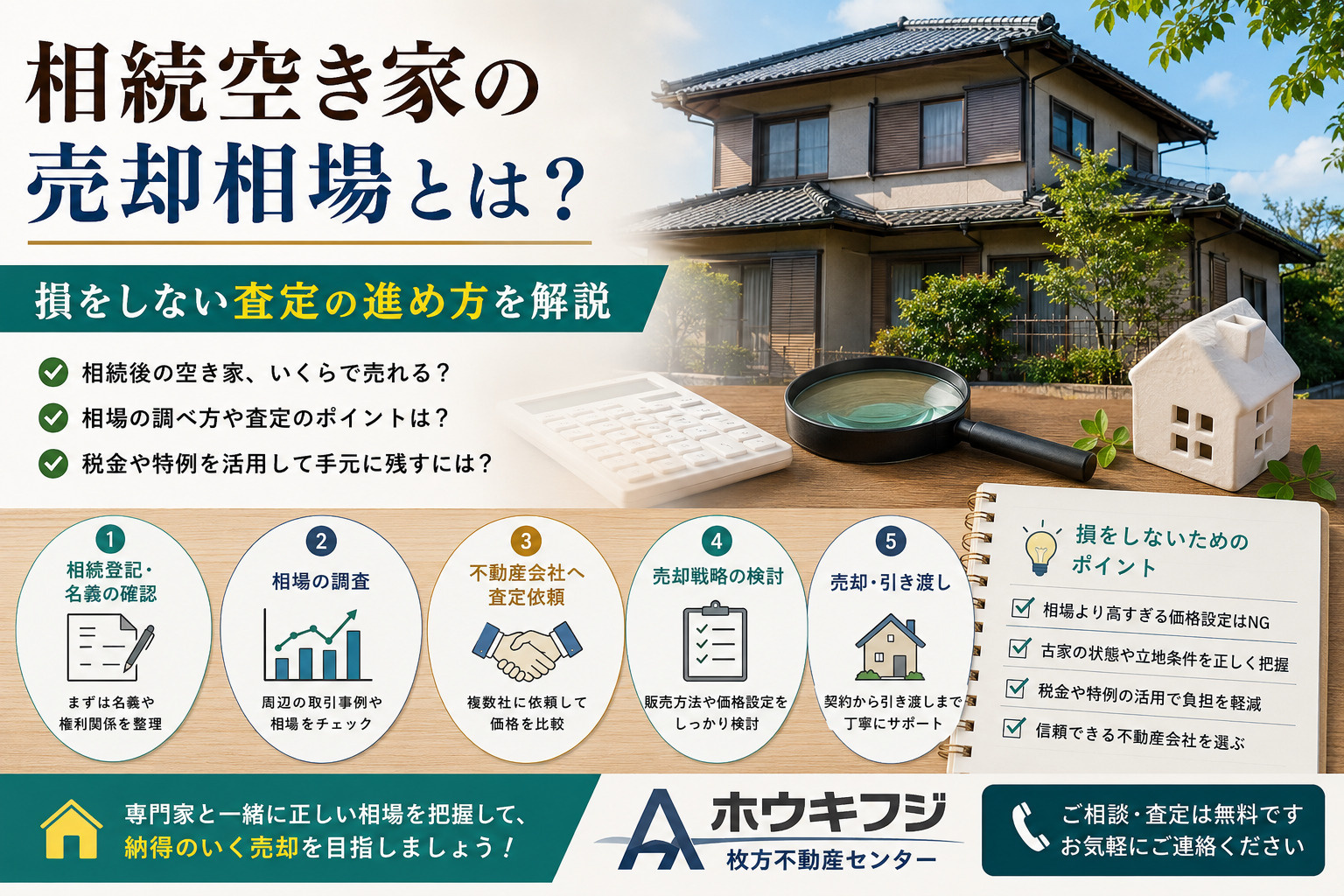 相続空き家の売却相場とは?損をしない査定の進め方を解説の画像
