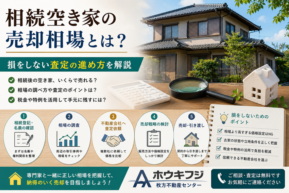 相続空き家の売却相場とは？損をしない査定の進め方を解説の画像