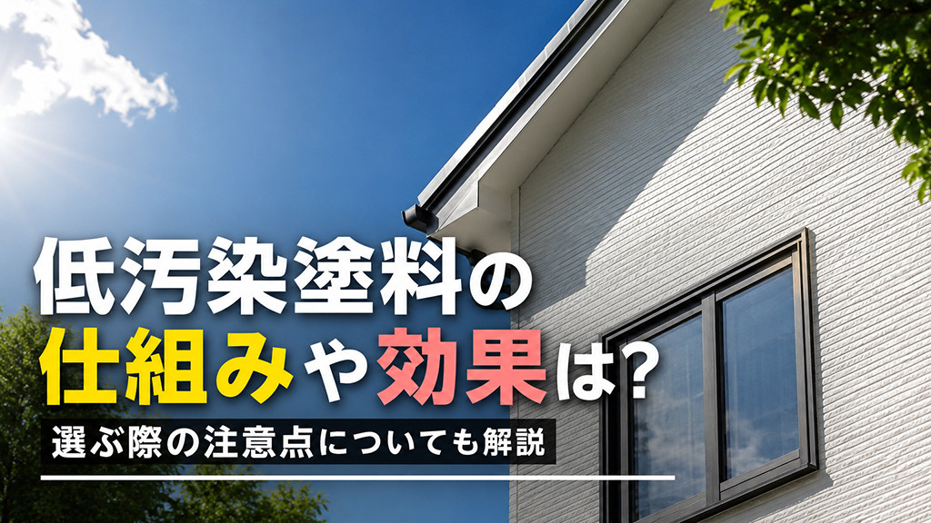 低汚染塗料の仕組みや効果は？選ぶ際の注意点についても解説の画像