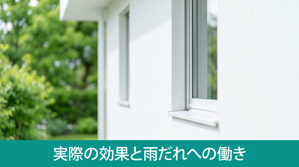 低汚染塗料の実際の効果と雨だれへの働き