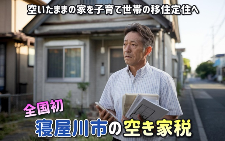 寝屋川市の空き家税とは?空き家流通促進税条例で流通していない空家を子育て世帯の移住定住につなげる方法の画像