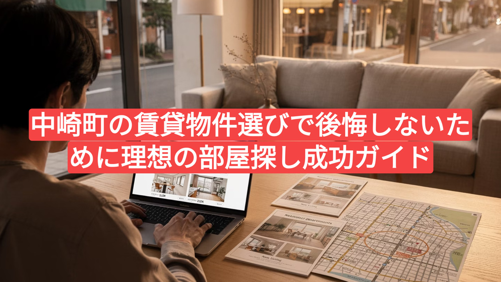 中崎町の賃貸物件選びで後悔しないために｜理想の部屋探し成功ガイドの画像