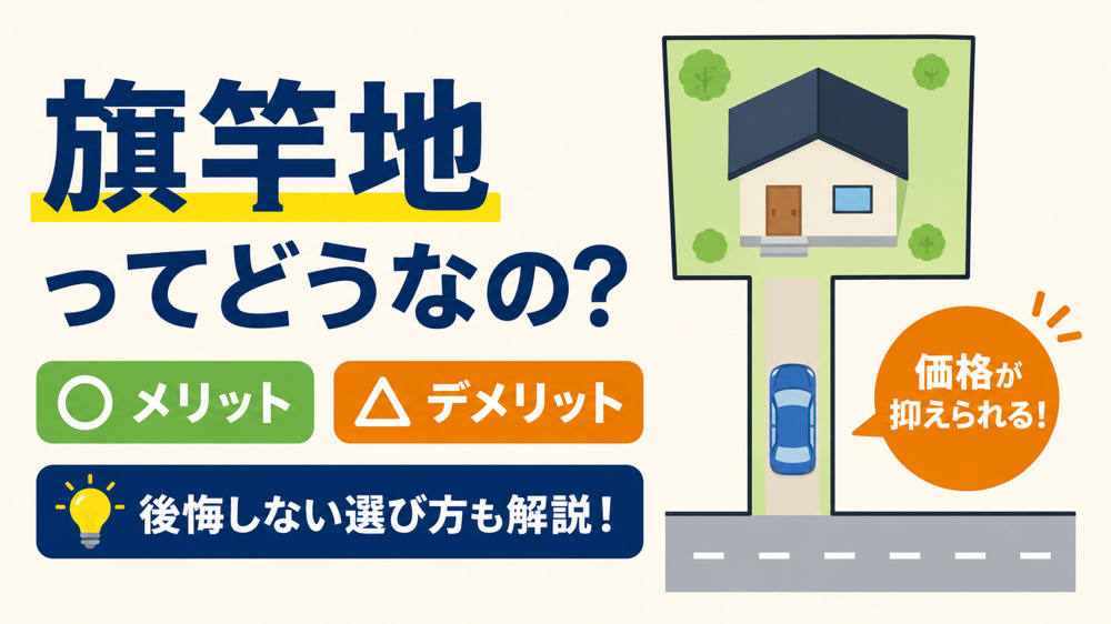旗竿地ってどうなの？メリット・デメリットから後悔しない選び方まで徹底解説の画像