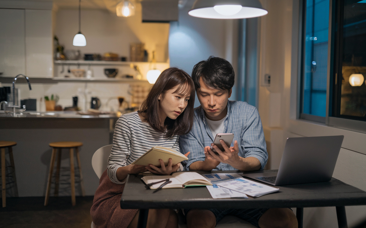 カップル同棲の生活費割合はどう決める？割り勘方法の考え方と実例の画像