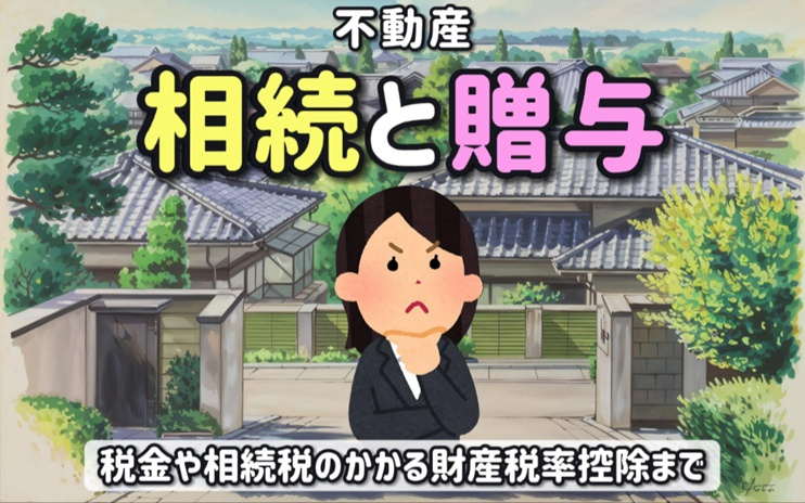 不動産の相続と贈与の違いは？税金や相続税のかかる財産税率控除まで解説の画像