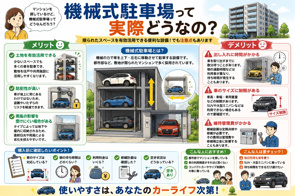 機械式駐車場って実際どうなの?|メリット・デメリットを知って後悔しないマンション選びをの画像
