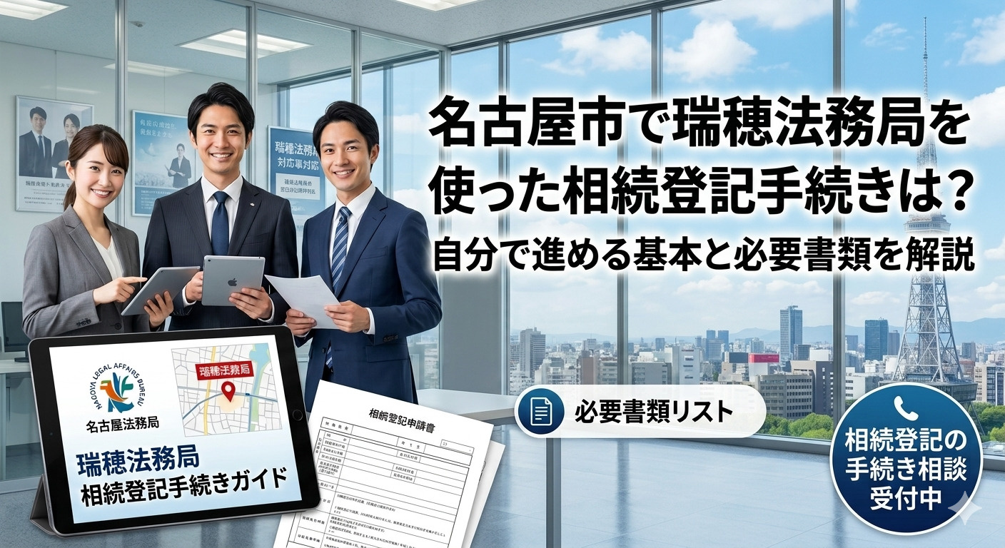 名古屋市で瑞穂法務局を使った相続登記手続きは?自分で進める基本と必要書類を解説の画像