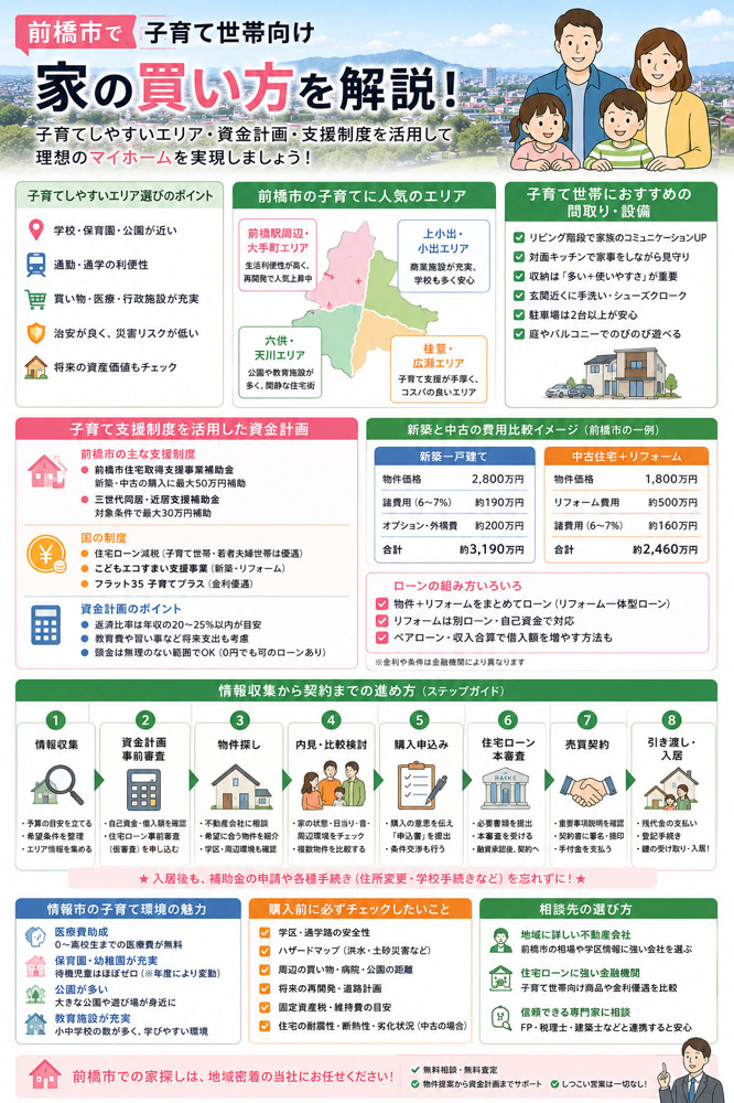 前橋市での不動産の買い方は？初心者向けに購入の流れを解説の画像