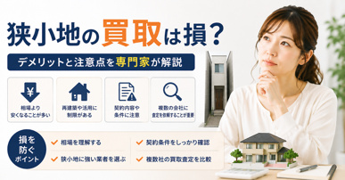 狭小地の買取は損？デメリットと注意点を専門家が解説の画像