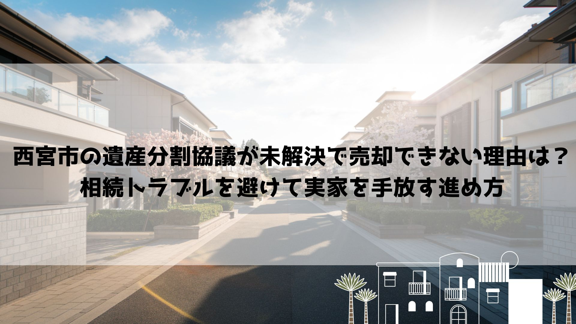 【2026年最新】西宮市の遺産分割協議が未解決で売却できない理由は？相続トラブルを避けて実家を手放す進め方の画像
