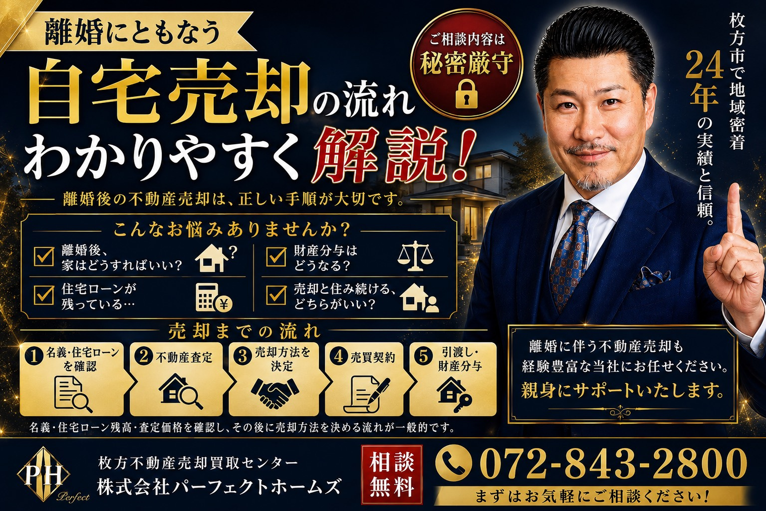 離婚にともない自宅を売却したい方必見？自宅売却の流れと注意点をやさしく解説の画像