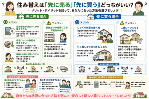 住み替えは「先に売る」「先に買う」どっちがいい?|失敗しない進め方を解説!の画像