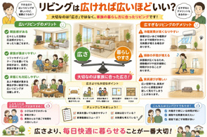 リビングは広ければ広いほどいい?|広さだけでは決まらない「暮らしやすさ」とはの画像