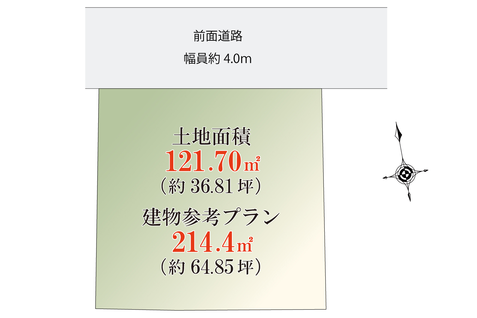 世田谷区等々力2丁目 建築条件付き売地 区画図
