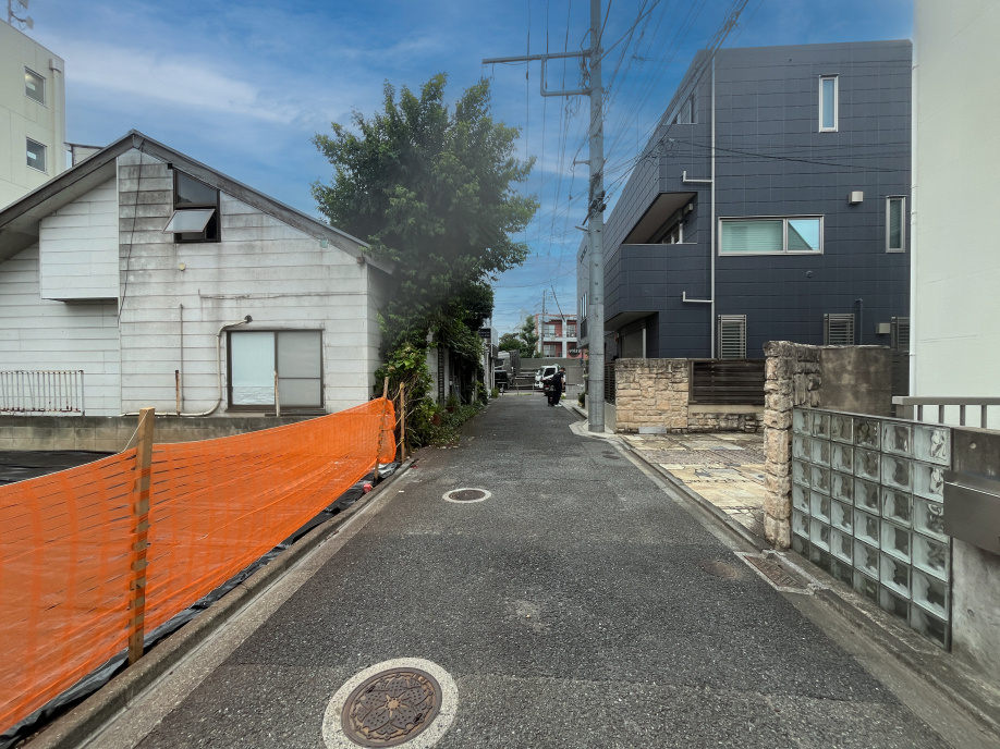 世田谷区等々力2丁目 前面道路を含む現地写真