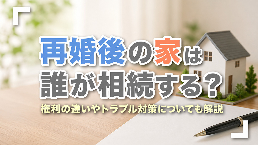 再婚後の家は誰が相続する？権利の違いやトラブル対策についても解説