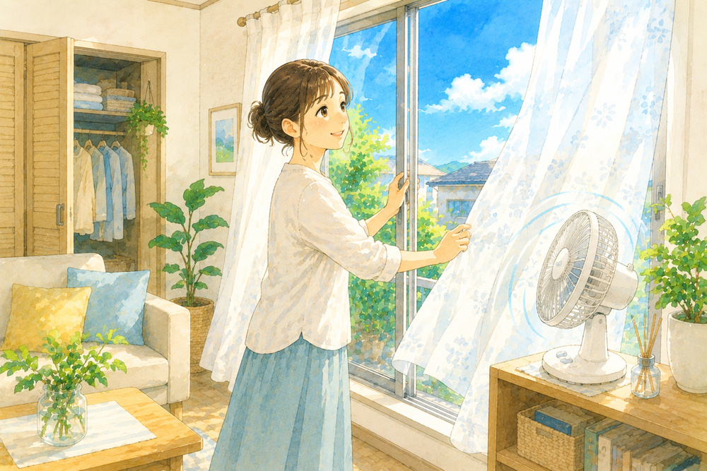 賃貸住宅でカビを防ぐには？夏に気を付けたい湿気対策の画像
