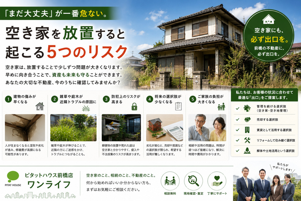 「まだ大丈夫」が一番危ない。 空き家を放置することで起こる5つのリスクの画像
