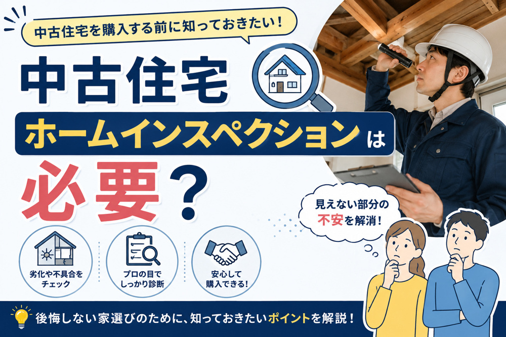 中古住宅の購入前にホームインスペクションは必要？費用相場や判断基準をわかりやすく解説の画像