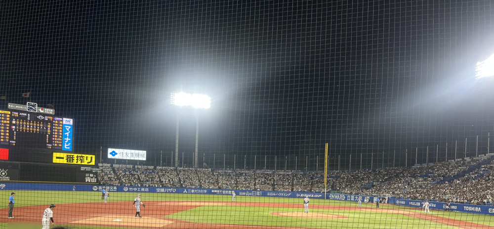 7/31にお客様とヤクルト-阪神戦を神宮球場で観戦の画像