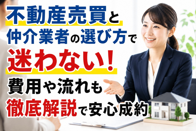 不動産売買と仲介業者の選び方で迷わない！費用や流れも徹底解説で安心成約の画像