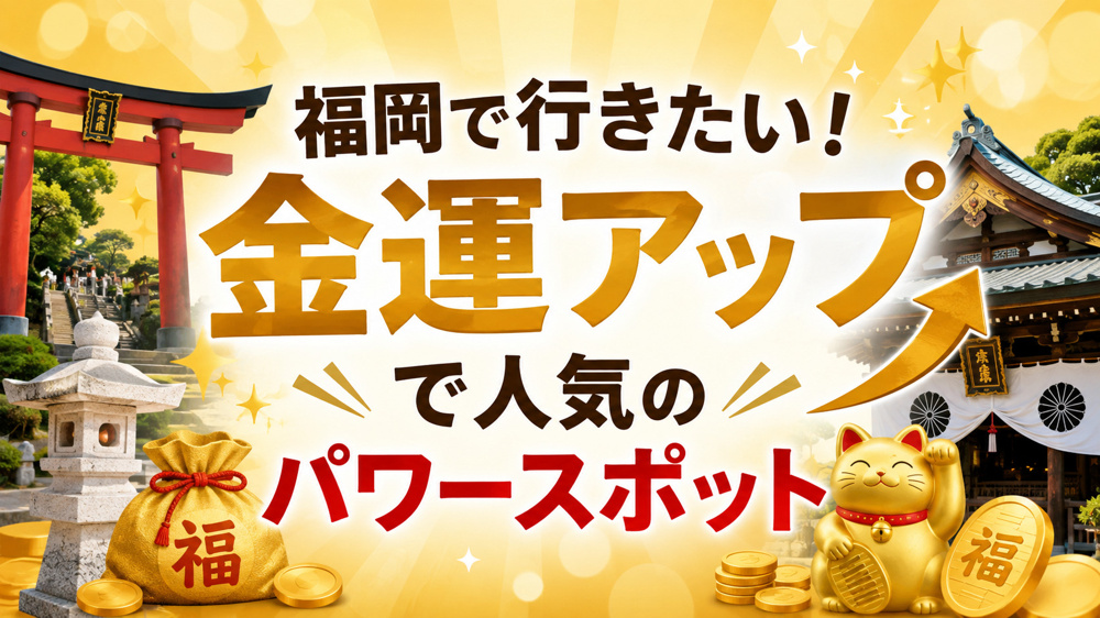 金運アップで人気のパワースポット特集！福岡から行きたい開運神社・寺院をご紹介の画像