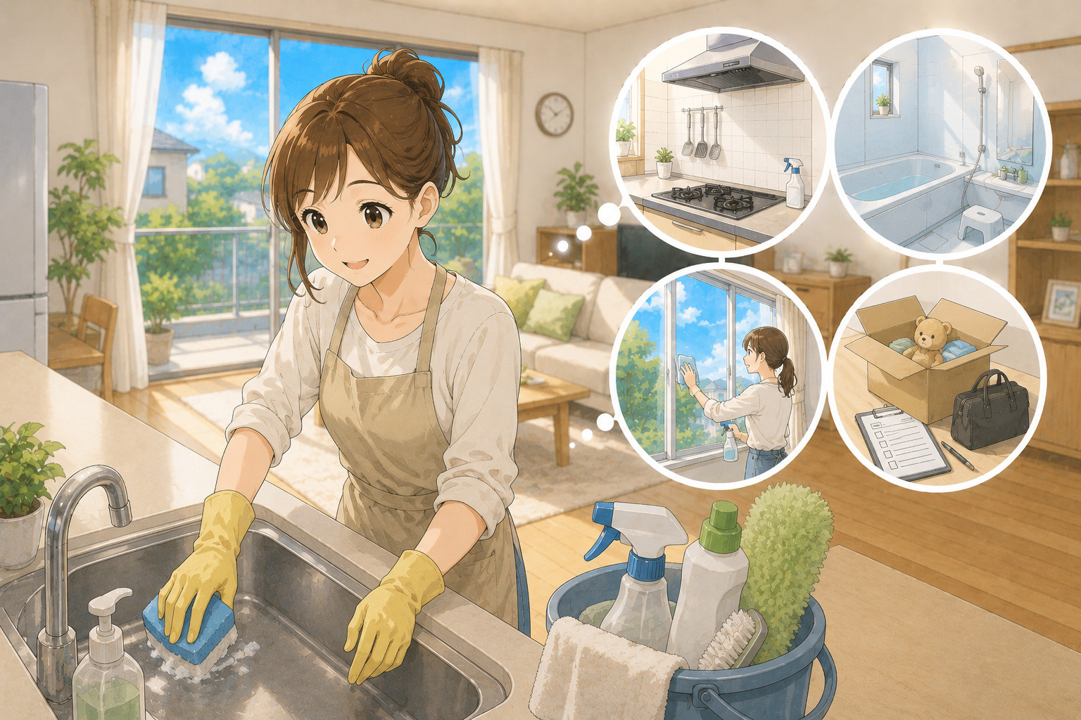 賃貸住宅の退去前にやっておきたい掃除のコツの画像