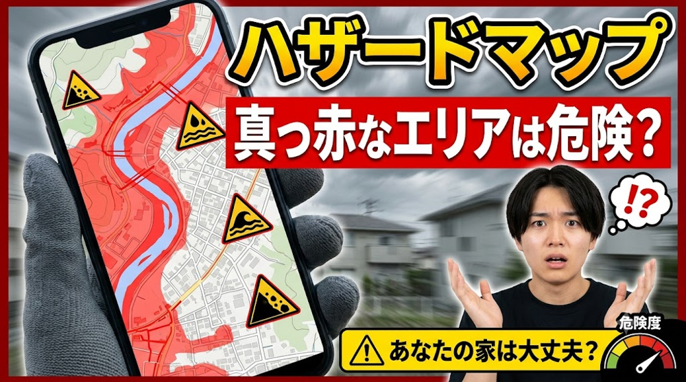 ハザードマップ真っ赤なエリアは危険？家購入前に知るべきリスクと対策の画像