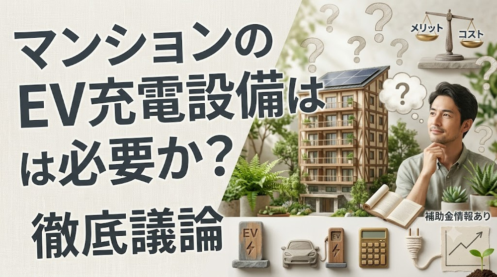 マンションのEV充電設備は必要か？将来価値を守るための考え方の画像