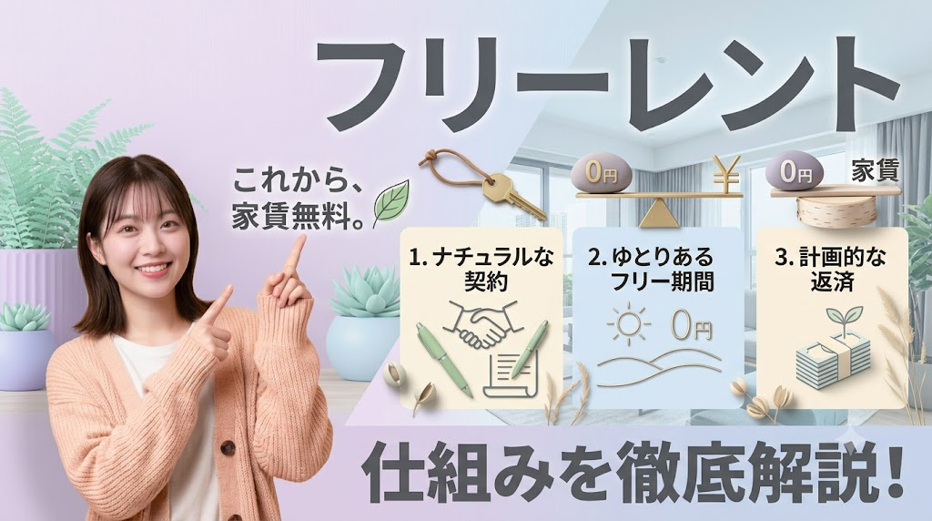 フリーレント賃貸の仕組みとは?契約前に必ず押さえたい注意点の画像