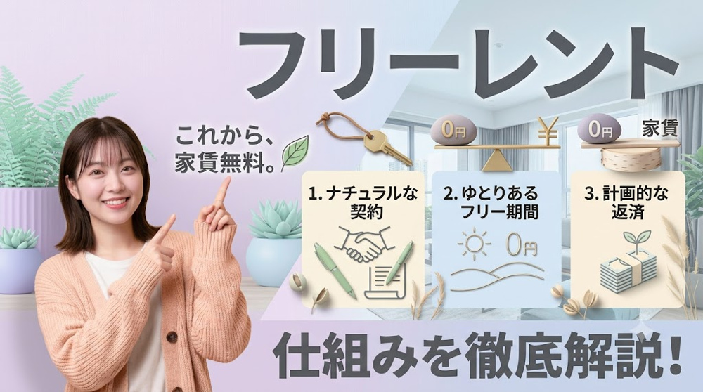 フリーレント賃貸の仕組みとは？契約前に必ず押さえたい注意点の画像