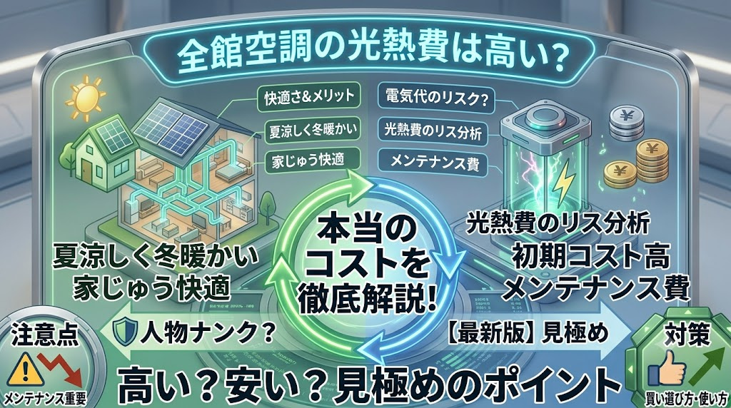 全館空調の光熱費は高い?1年住んで分かったリアルな実態の画像