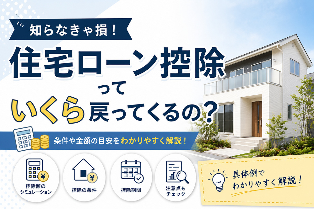 住宅ローン控除っていくら戻ってくるの？仕組みと目安を解説の画像