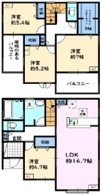 1階廊下から入室できる独立利用可能な洋室がある間取り図
