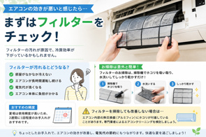 エアコンの効きが悪いと感じたら、まずはフィルターをチェック!の画像